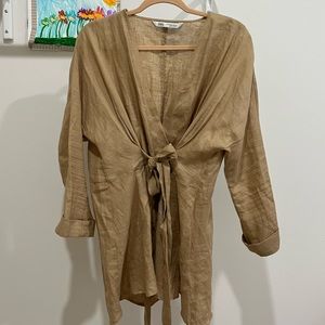 linen blend tunic